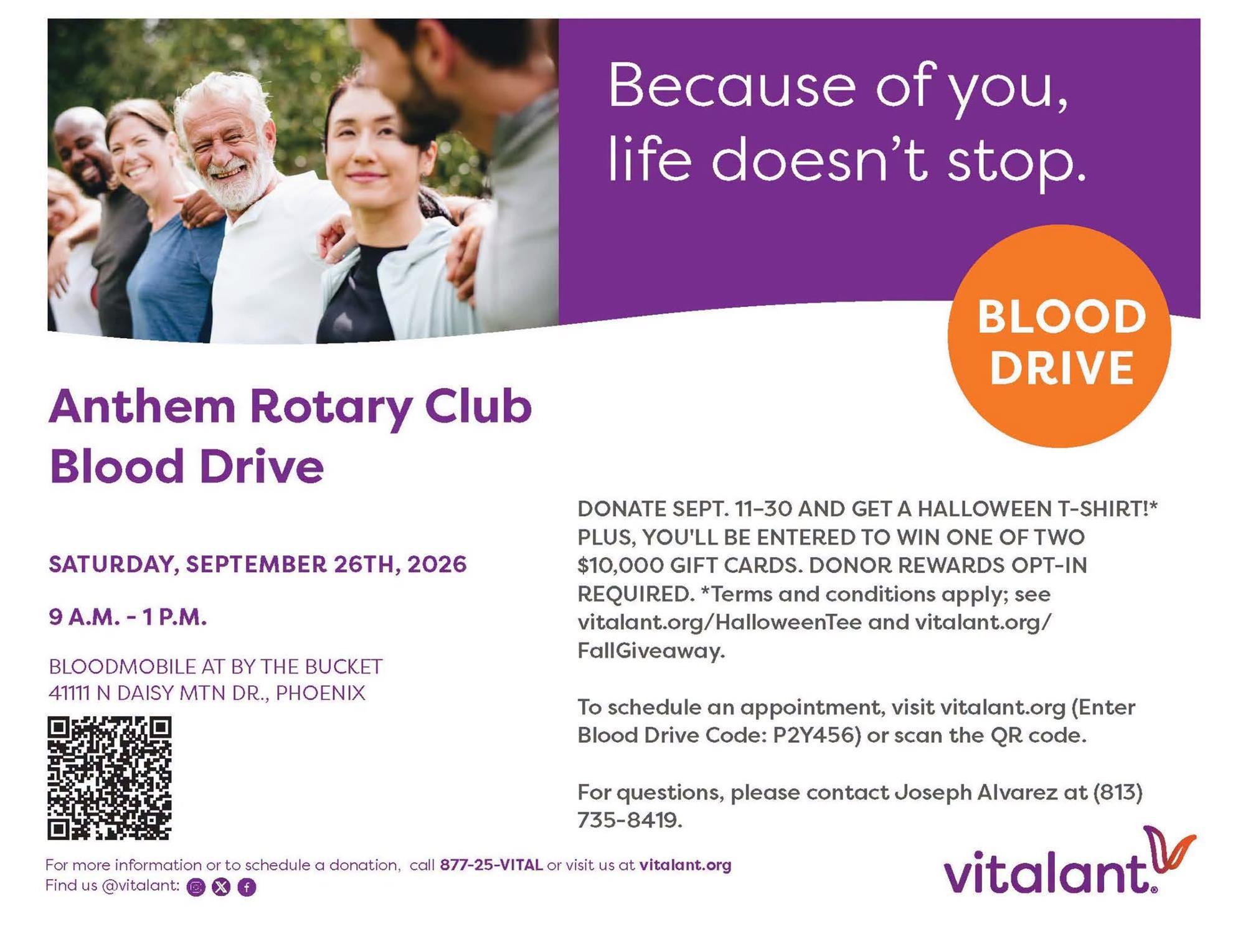 Anthem Rotary Club Blood Drive