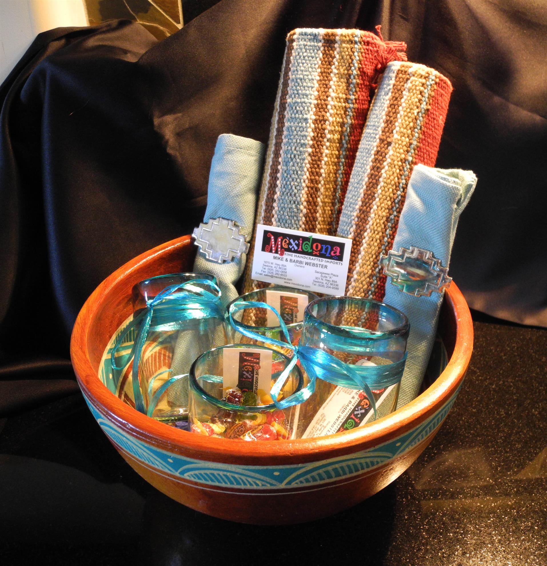 Southwest bowl and place setting for two