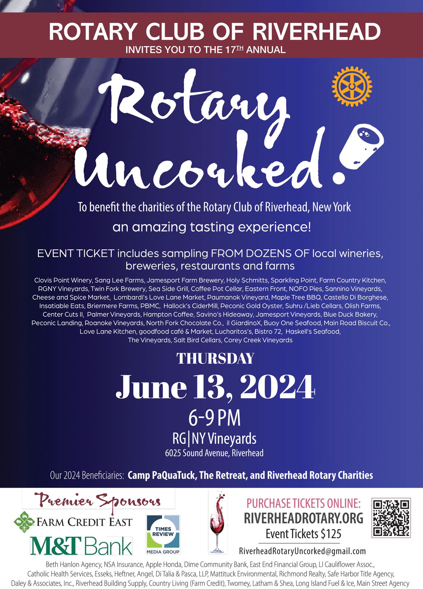 Uncorked! Rotary Club of Riverhead