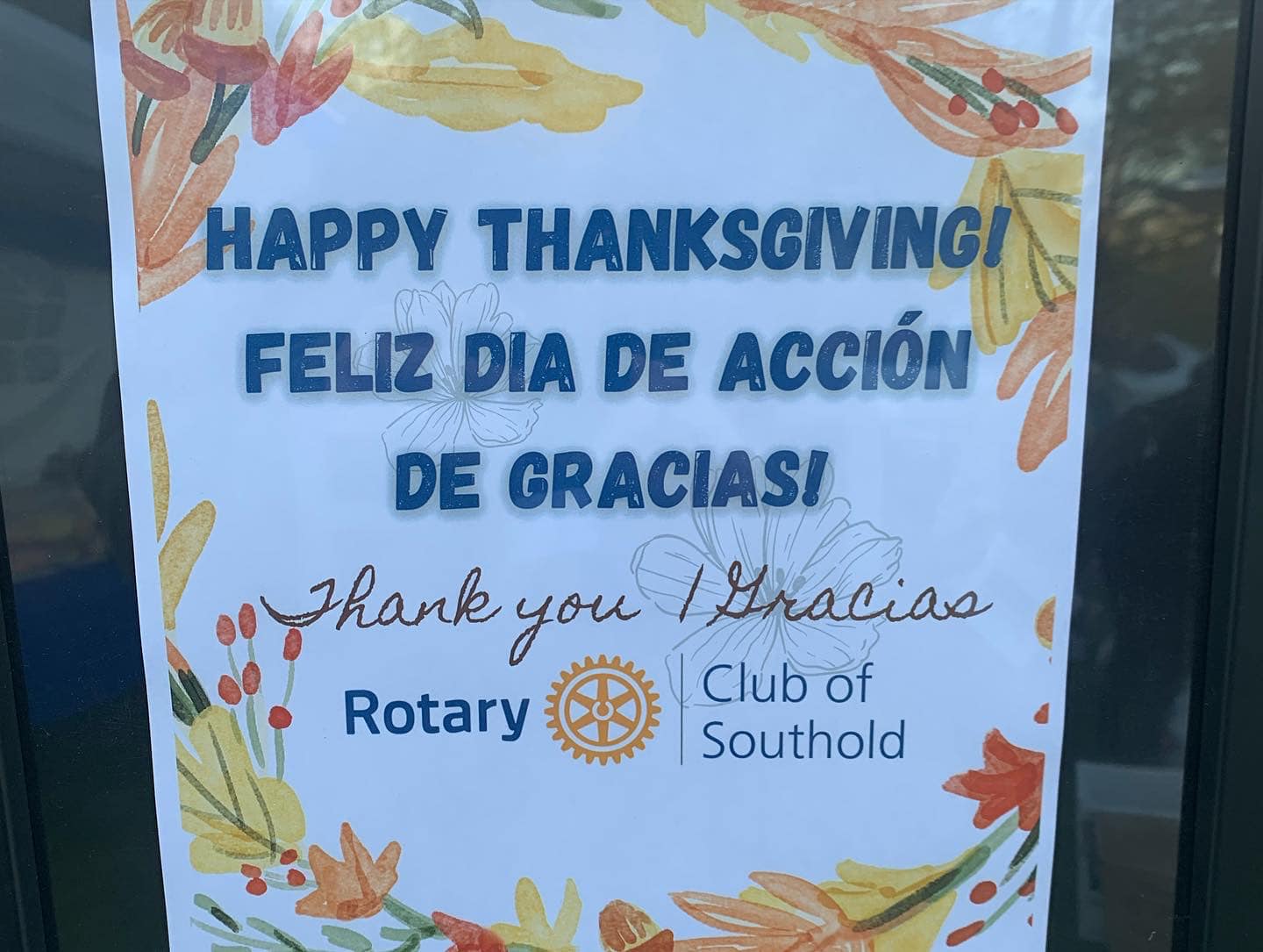 Happy Thanksgiving sign