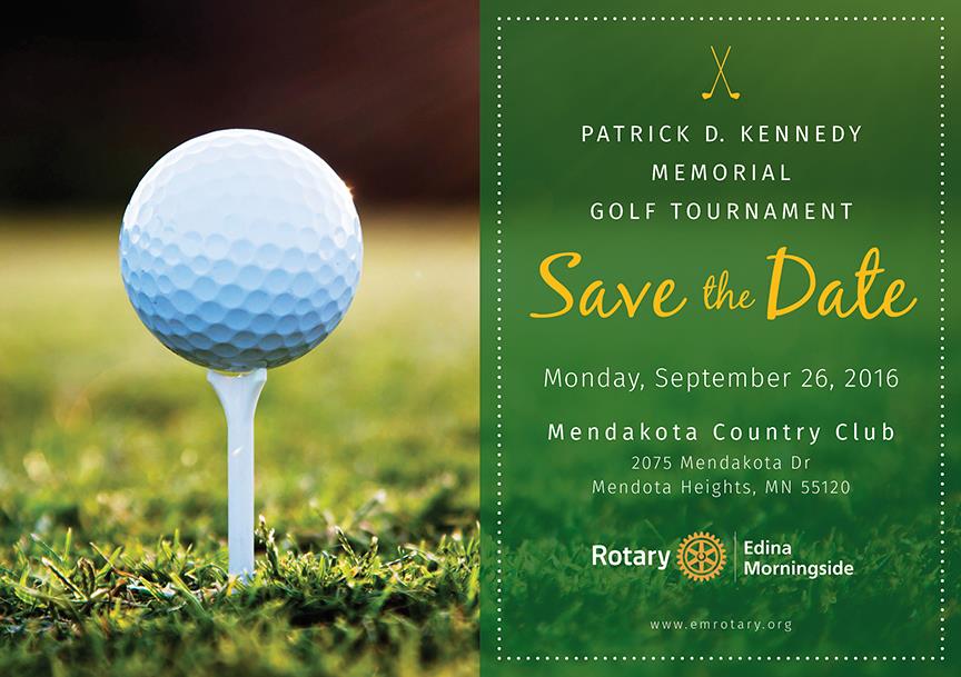memorial golf tournament flyer