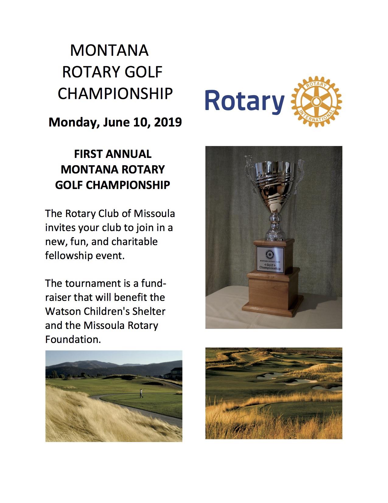 Montana Rotary Golf Tournament Rotary Club of Missoula