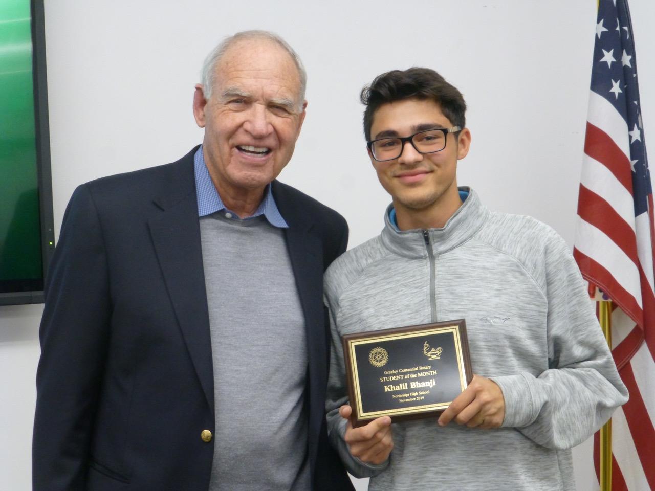 Student of the Month | Rotary Club of Greeley (Centennial)