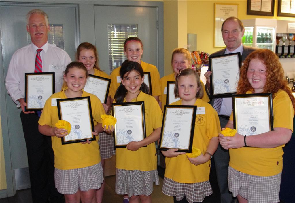 Rotary Junior Community Award Rotary Club of Drysdale