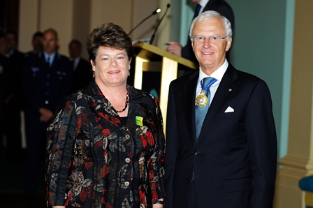 Sue Williams with the Victorian Governor 