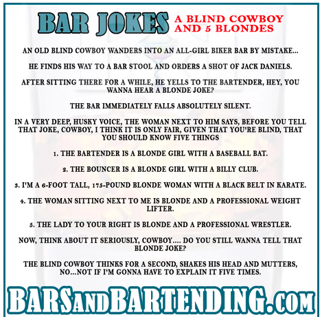 Cowboy and 5 Blondes Joke