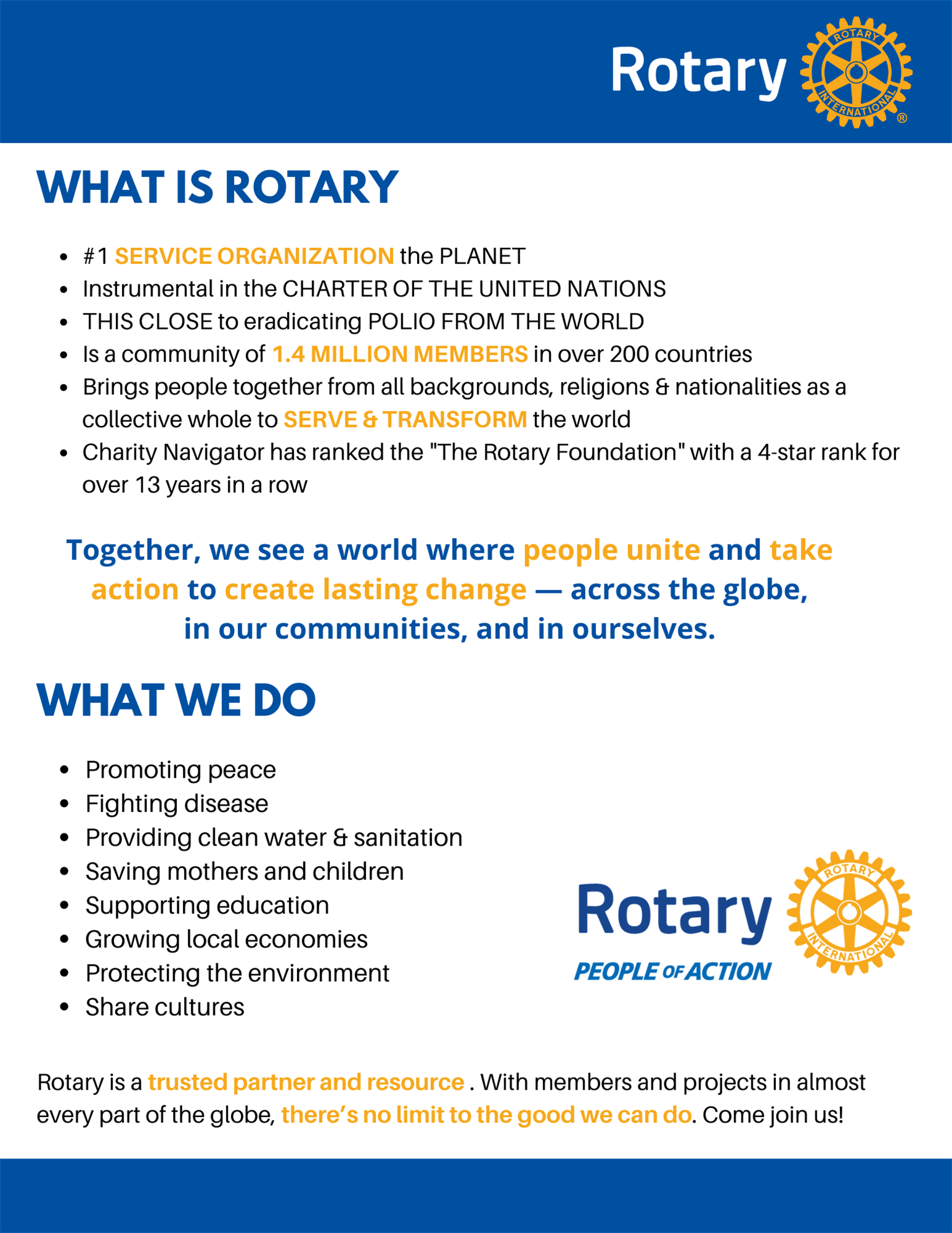 Welcome | Rotary Club of Austin - Southwest