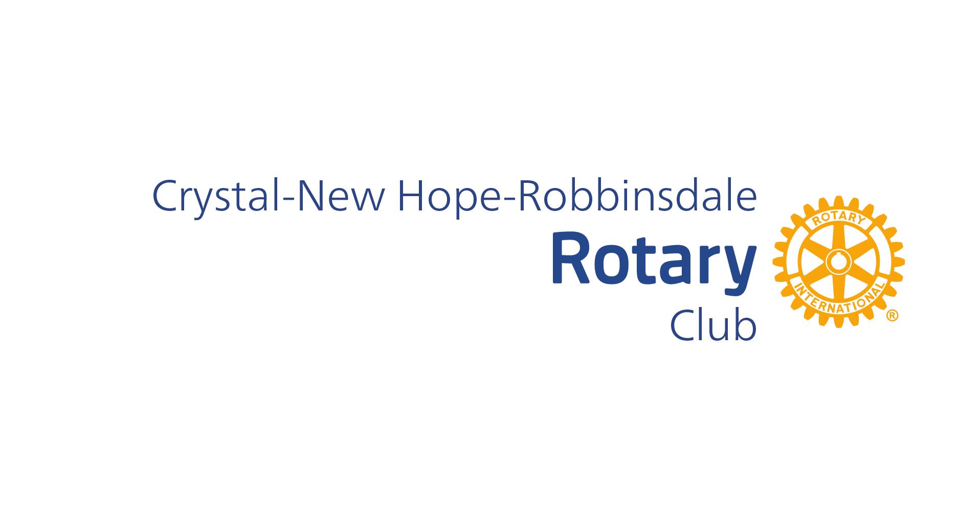Logo for Crystal-New Hope-Robbinsdale Rotary Club