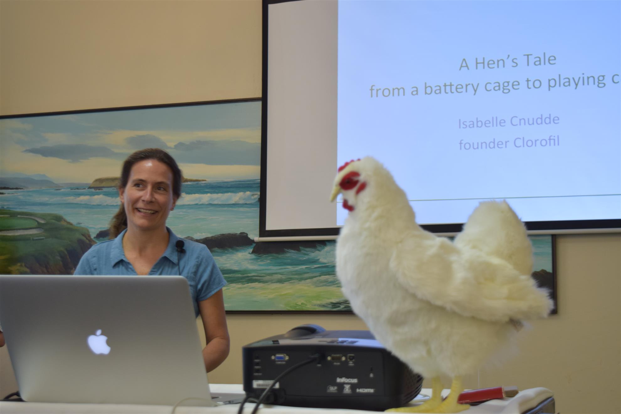 Isabelle Cnudde went from tech to hen rescues in Silicon Valley