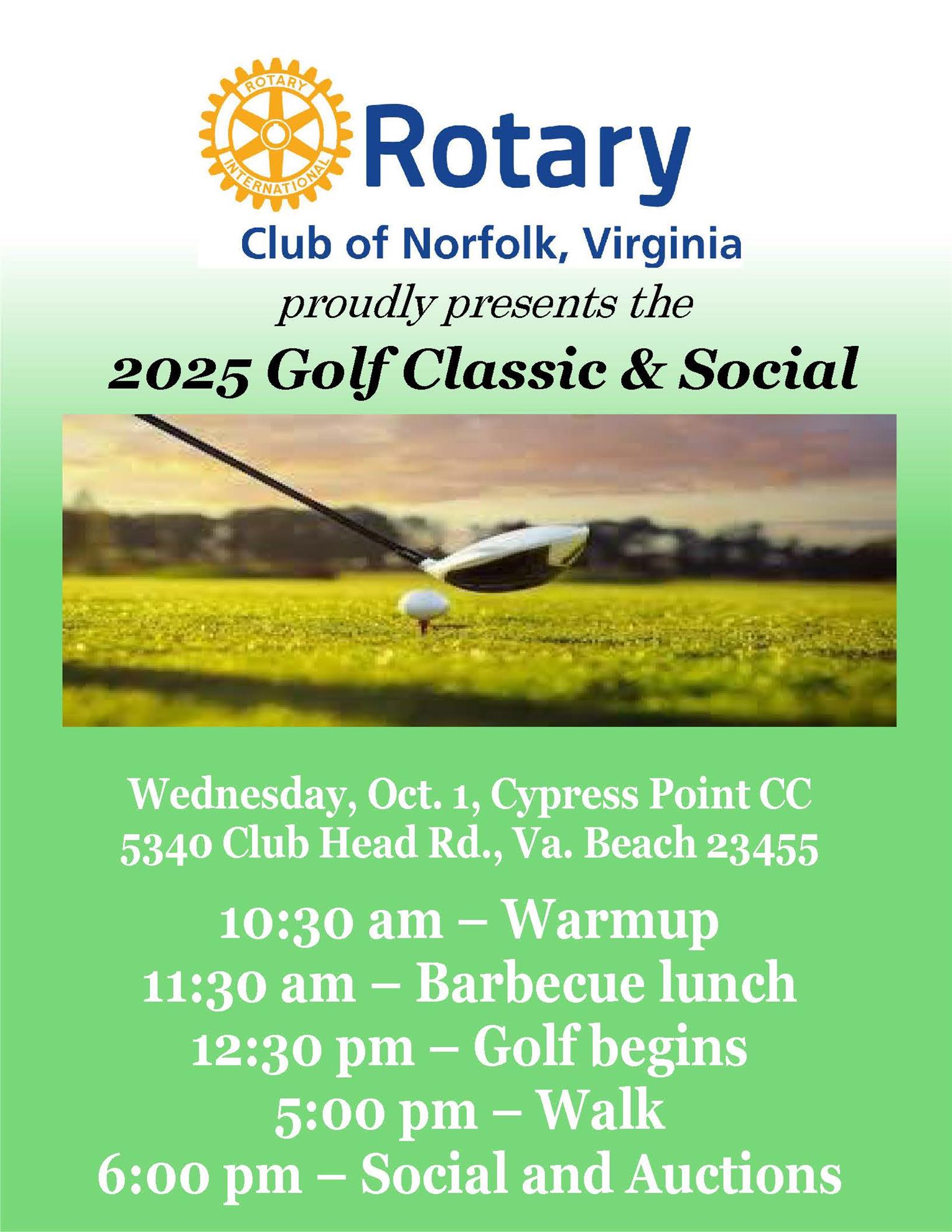 2025 Golf Outing