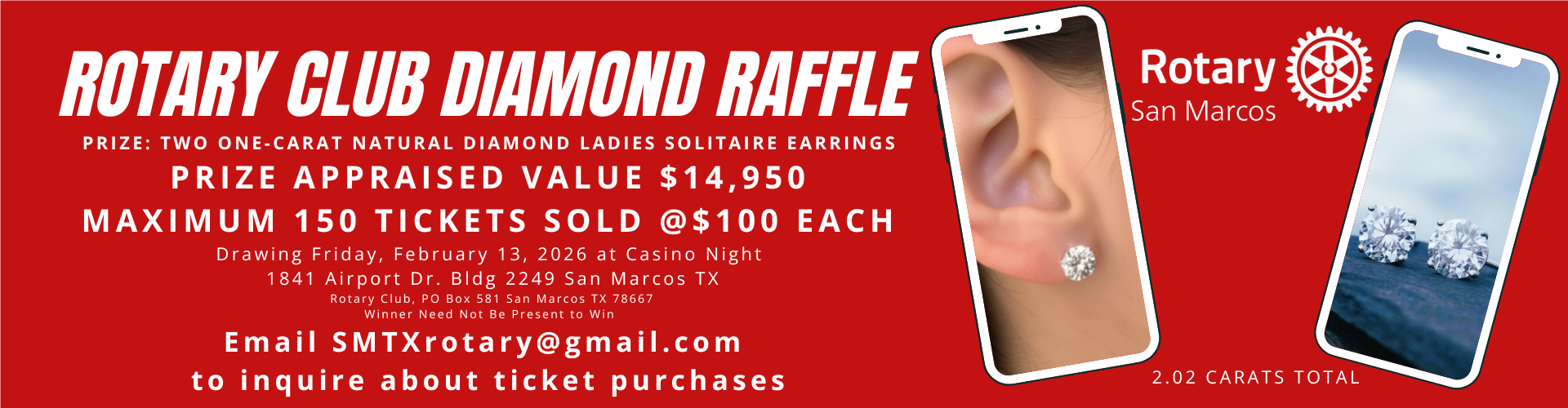 Feb 13 Diamond Raffle Drawing