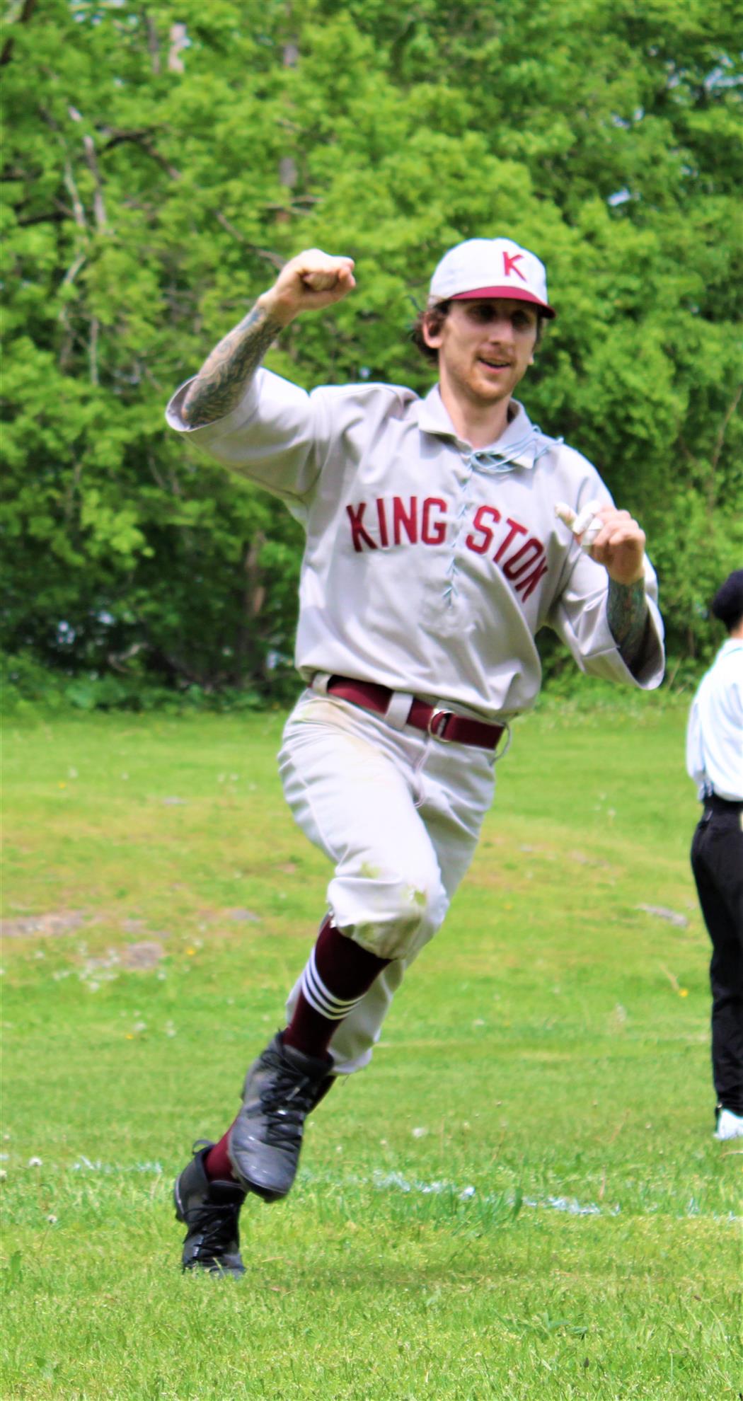 Kingston High Knights Men's Baseball Jersey – #42 Hamden - Author