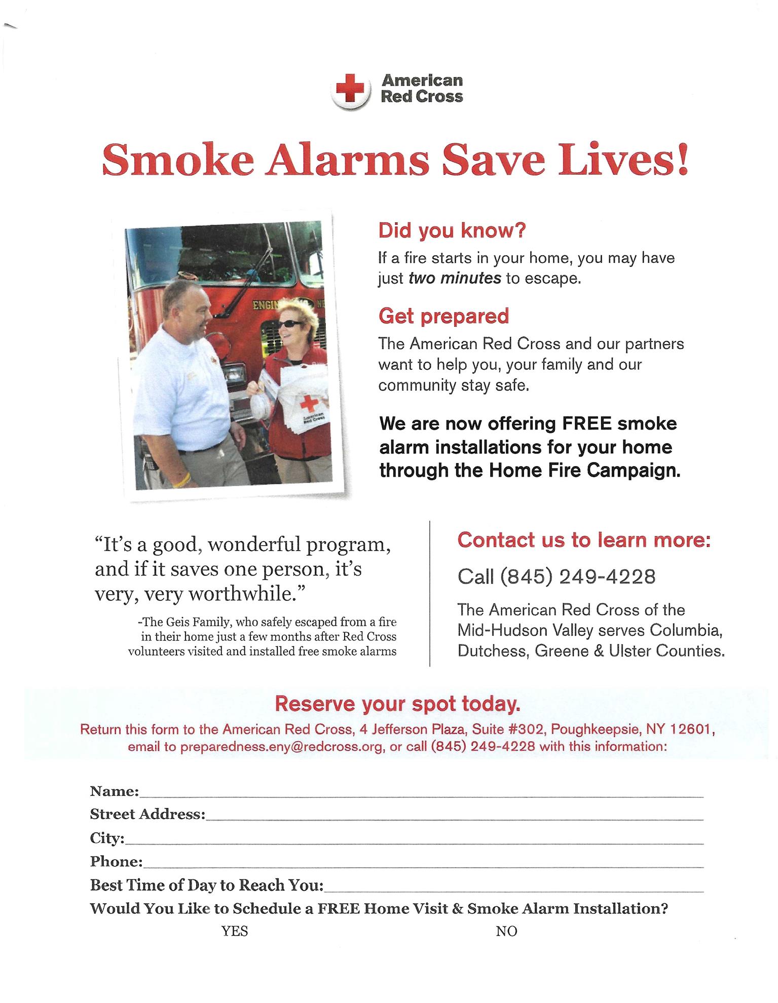 download american red cross smoke alarms