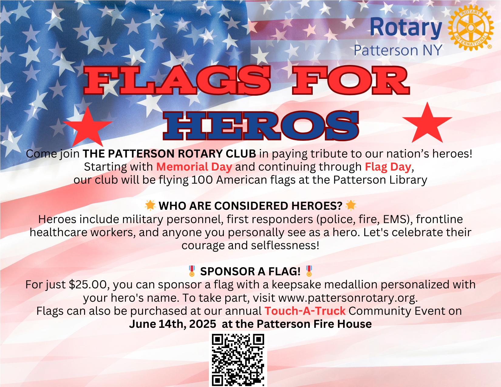 Flags for Heroes | Rotary Club of Patterson