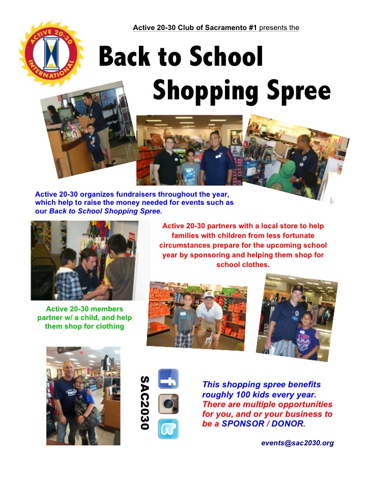 Active 20/30 Club Needs Our Help with Shopping Spree! | Rotary Club of  Point West-Sacramento