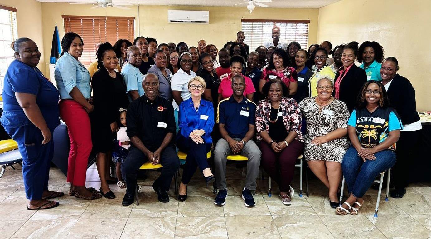 On Thursday, October 26th, 2023, the Rotary Clubs of Grand Bahama, led by Area Governor Othyneil Pinder and a delegation of visiting Rotarians took the administration, faculty and staff of The Beacon School in a transformative Peace Building and Conflict Resolution session.