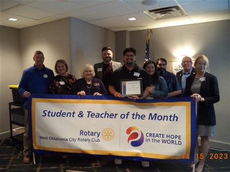 October Student Teacher of the Month
