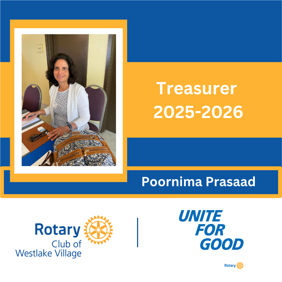 Poornima Prasaad, Treasurer