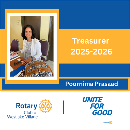 Poornima Prasaad, Treasurer