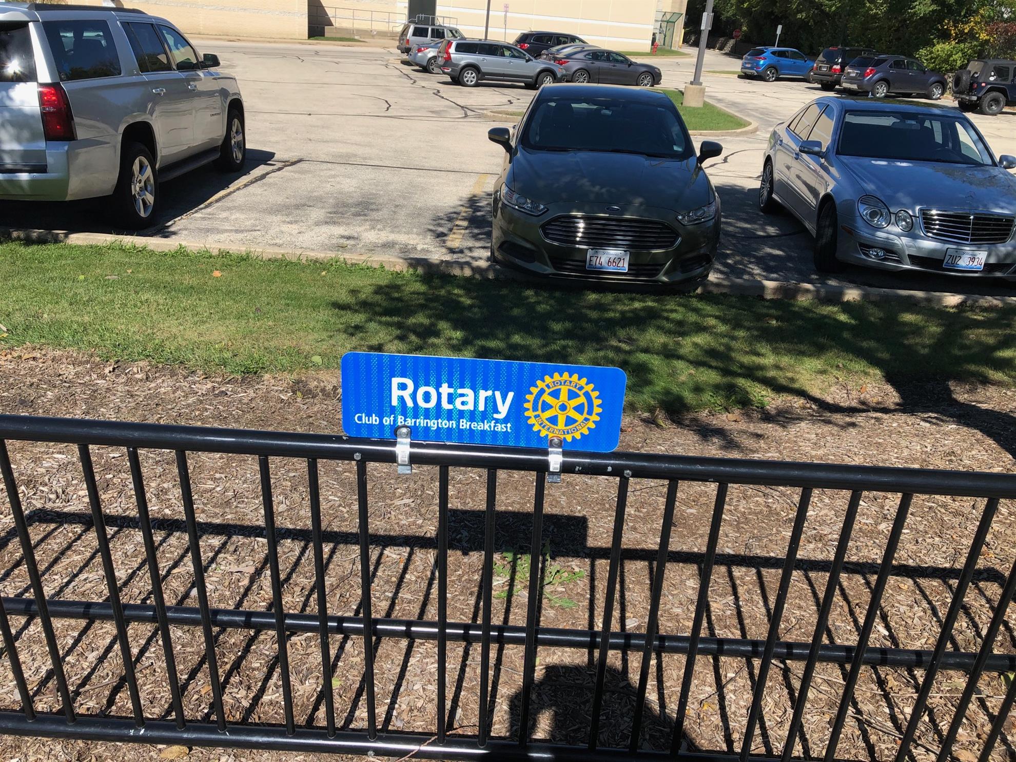 NEW BIKE RACK SIGNS | Barrington Rotary Club