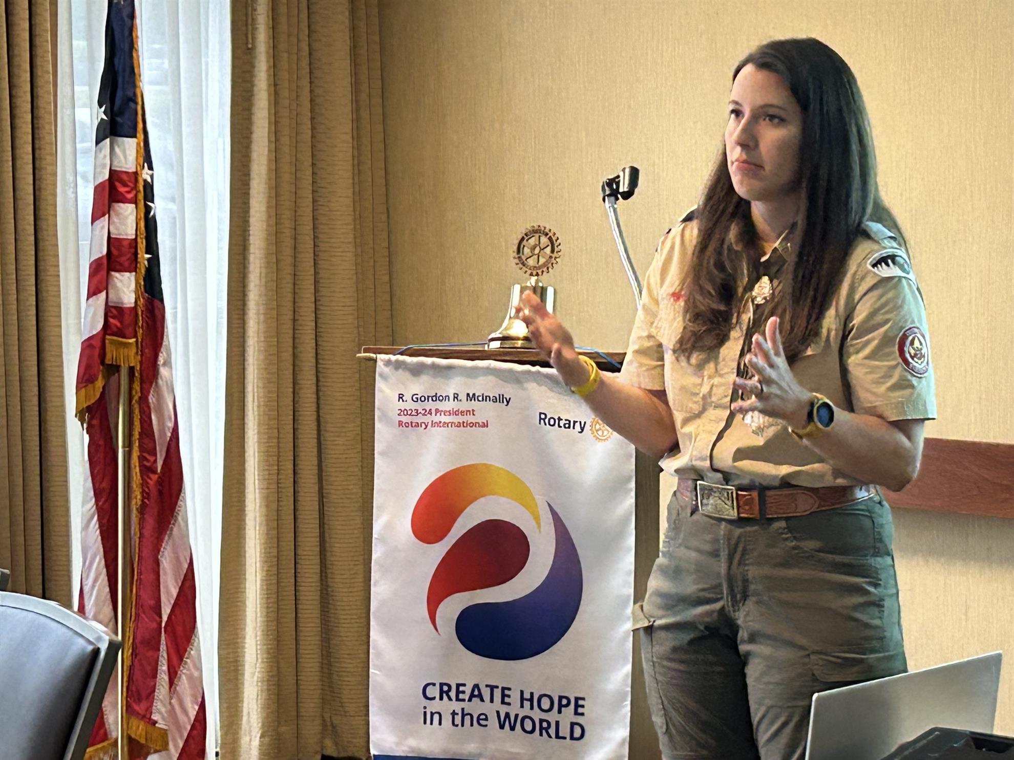 Taylor Lindblad Presents on Scouting Partnership