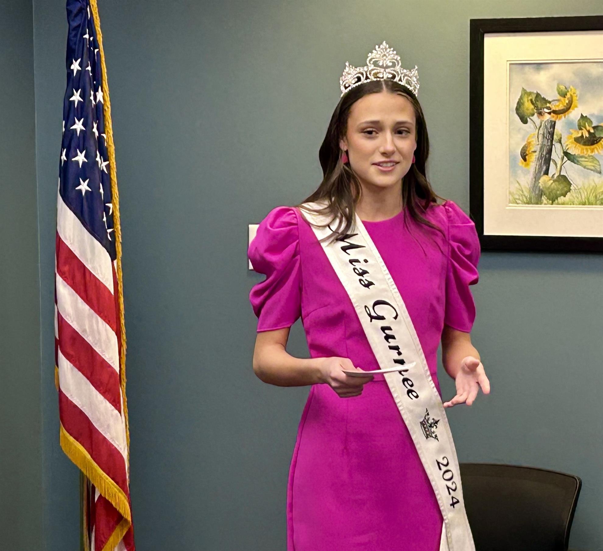 Miss Gurnee 2024 Visits Our Club