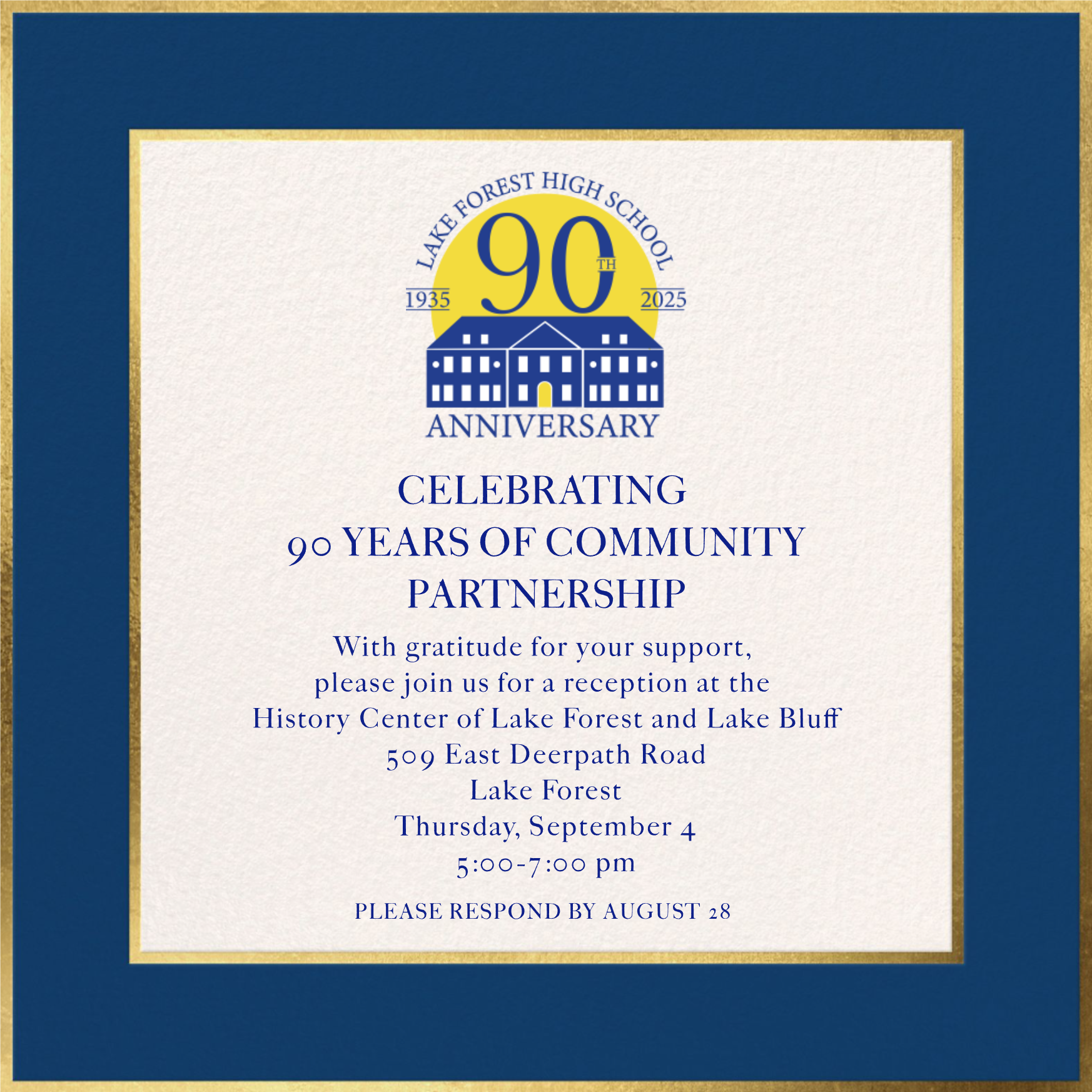 LFHS 90th Anniversary