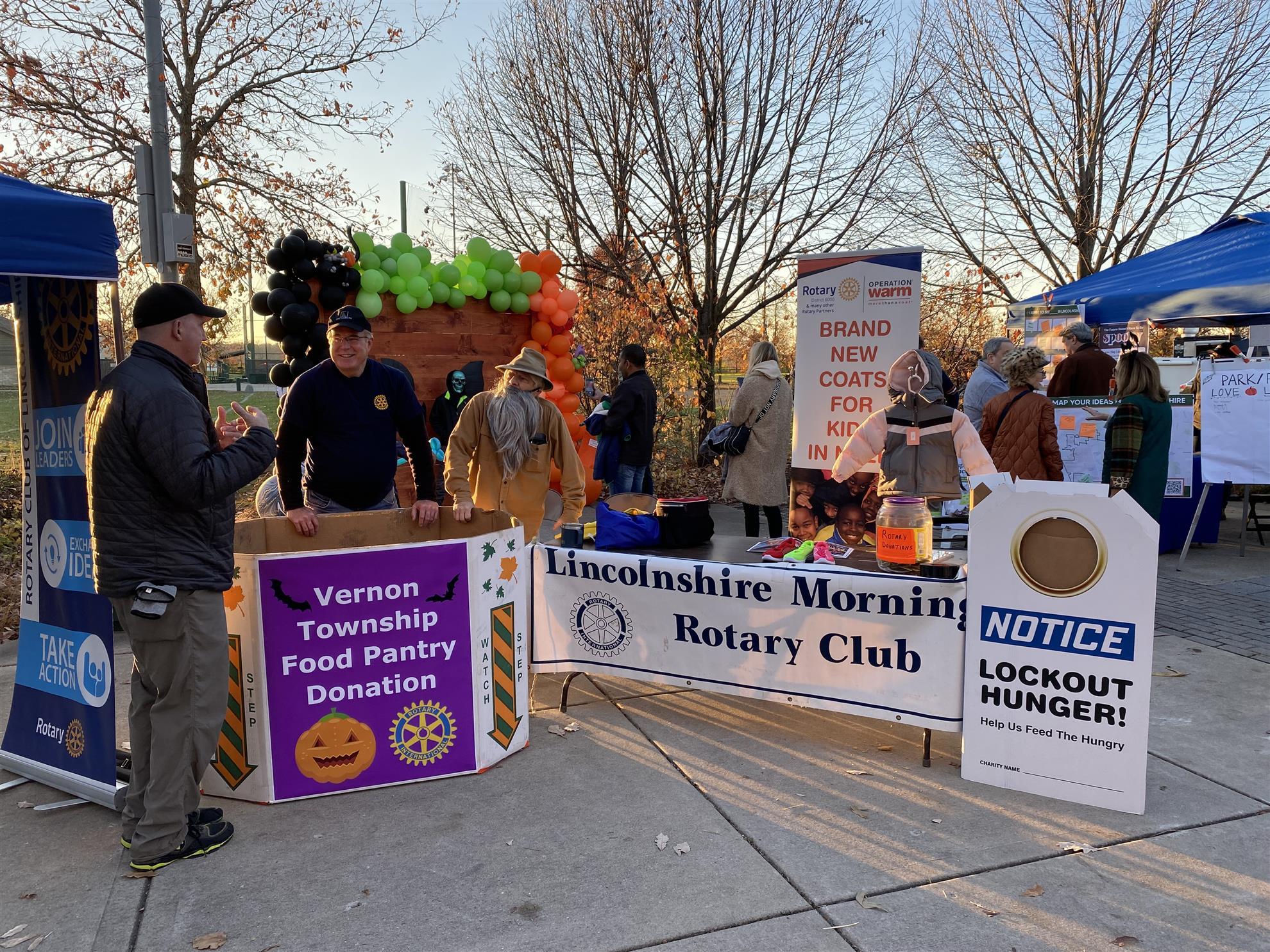 Collecting Donations at Boo Bash