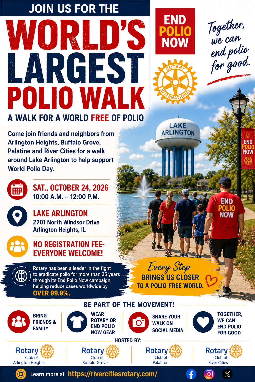 World’s Largest Polio Walk – River Cities