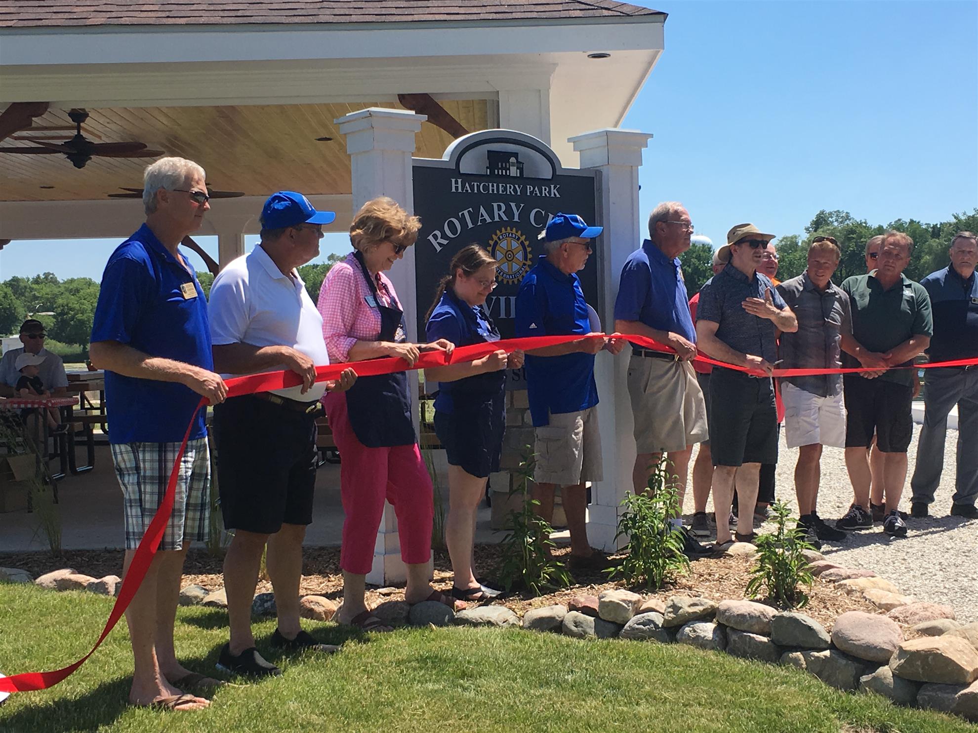Pavilion dedication at Fish Hatchery Park RichmondSpring Grove Area Rotary Club