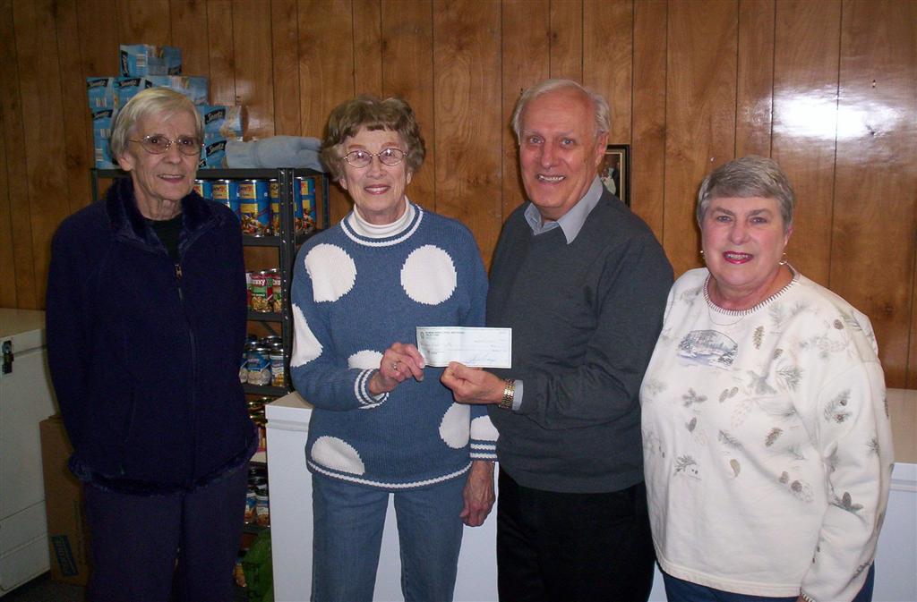 Rotary Gives Money to Two Local Food Pantries RichmondSpring Grove