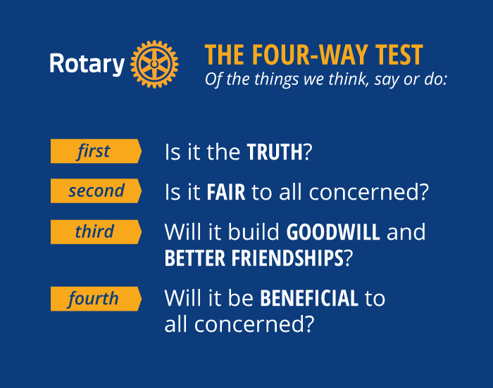 Rotary club for way test