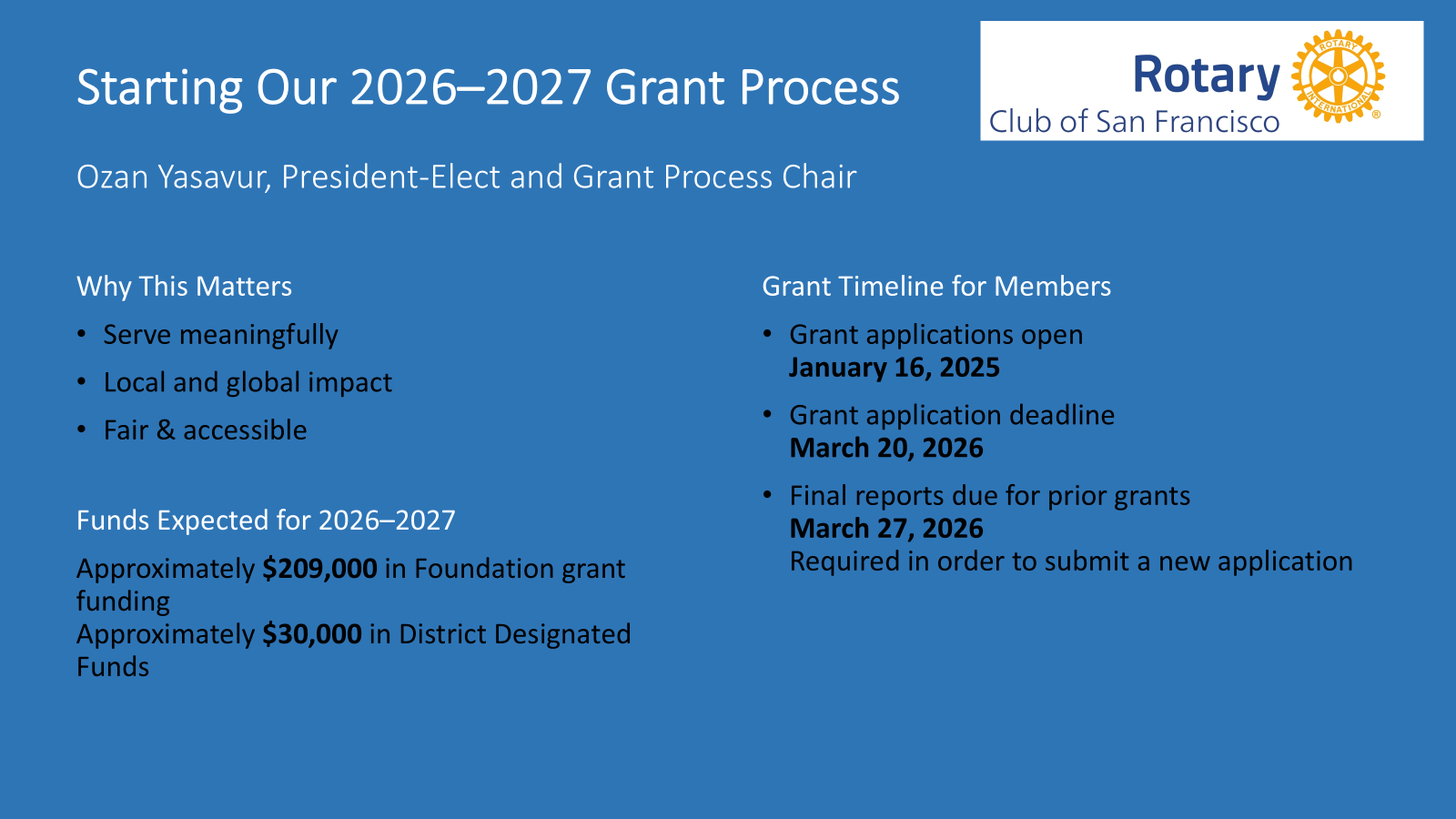 2026-2207 Grant Process