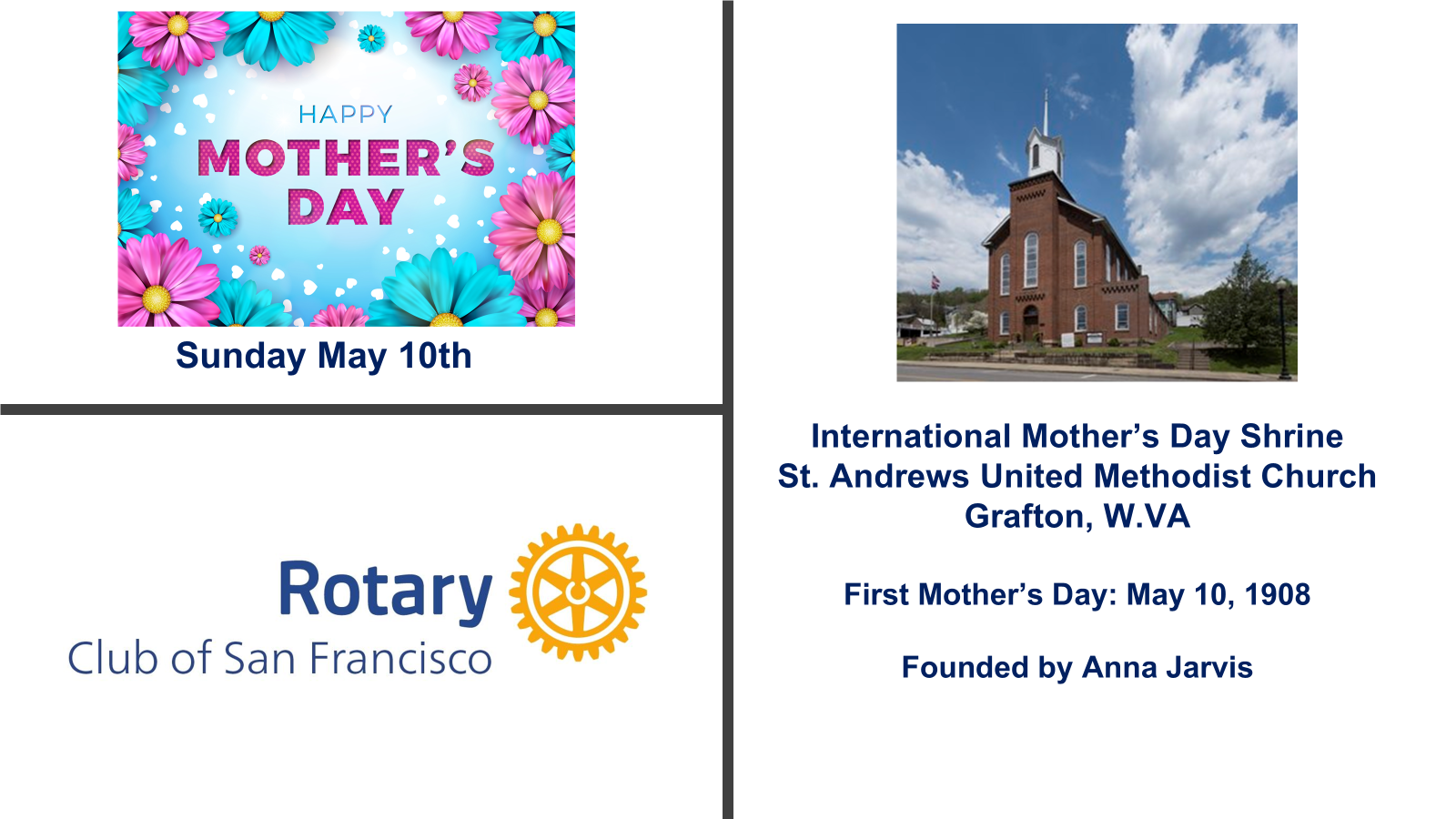 First Mother's Day