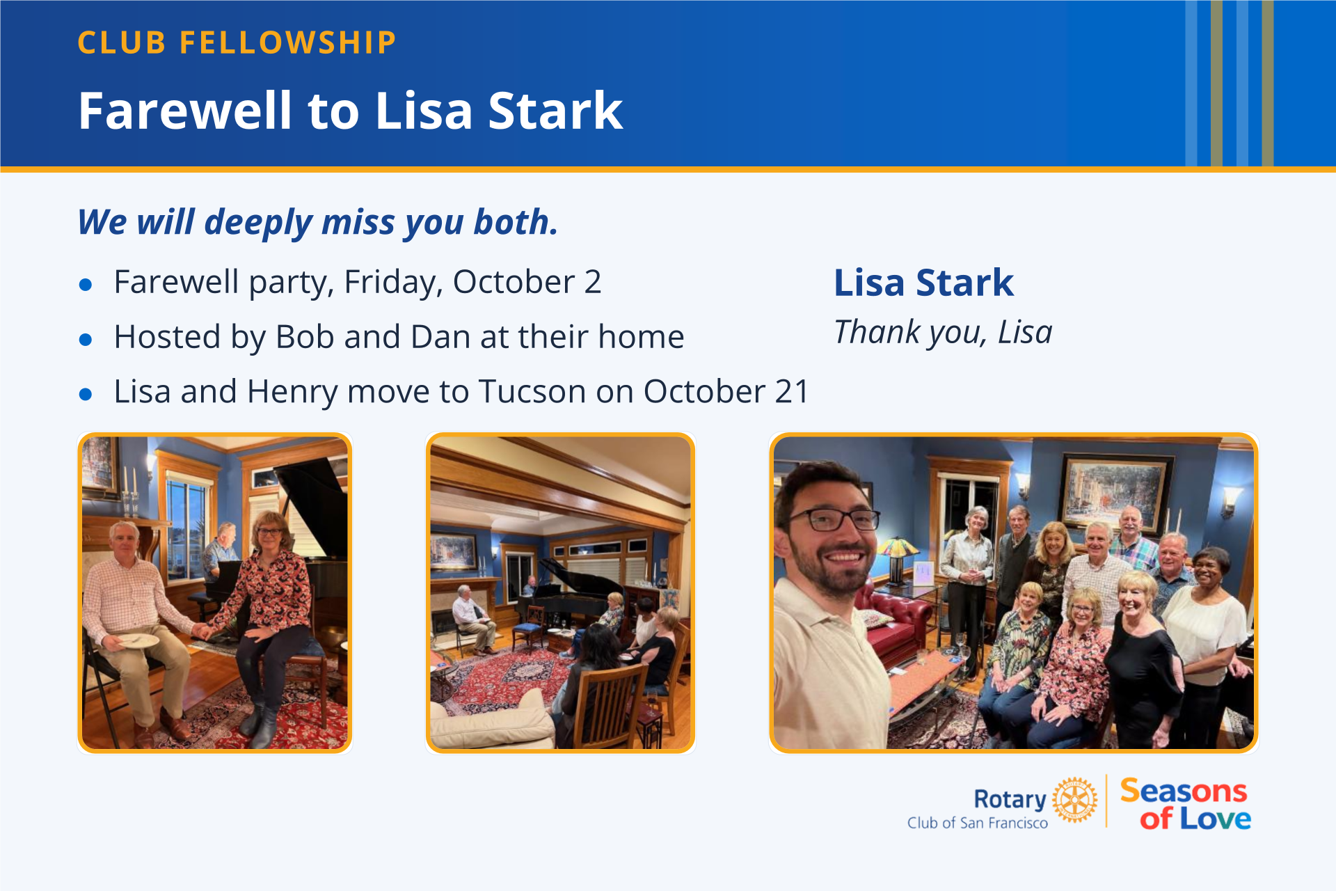 Farewell to Lisa