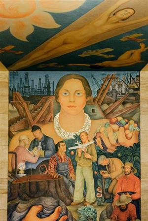 Allegory of California by Diego Rivera