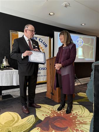 Frank Yoke and Jackie Speier