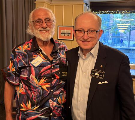 Harold Hoogasian and President Frank Yoke