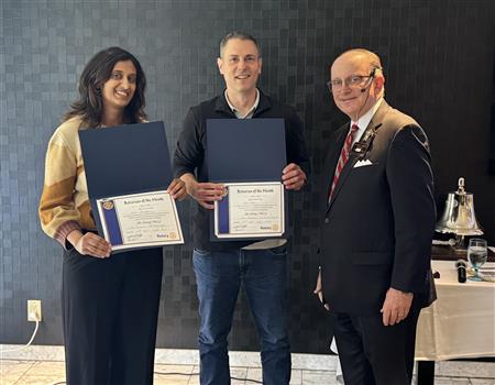 Alisha, David, and President Frank
