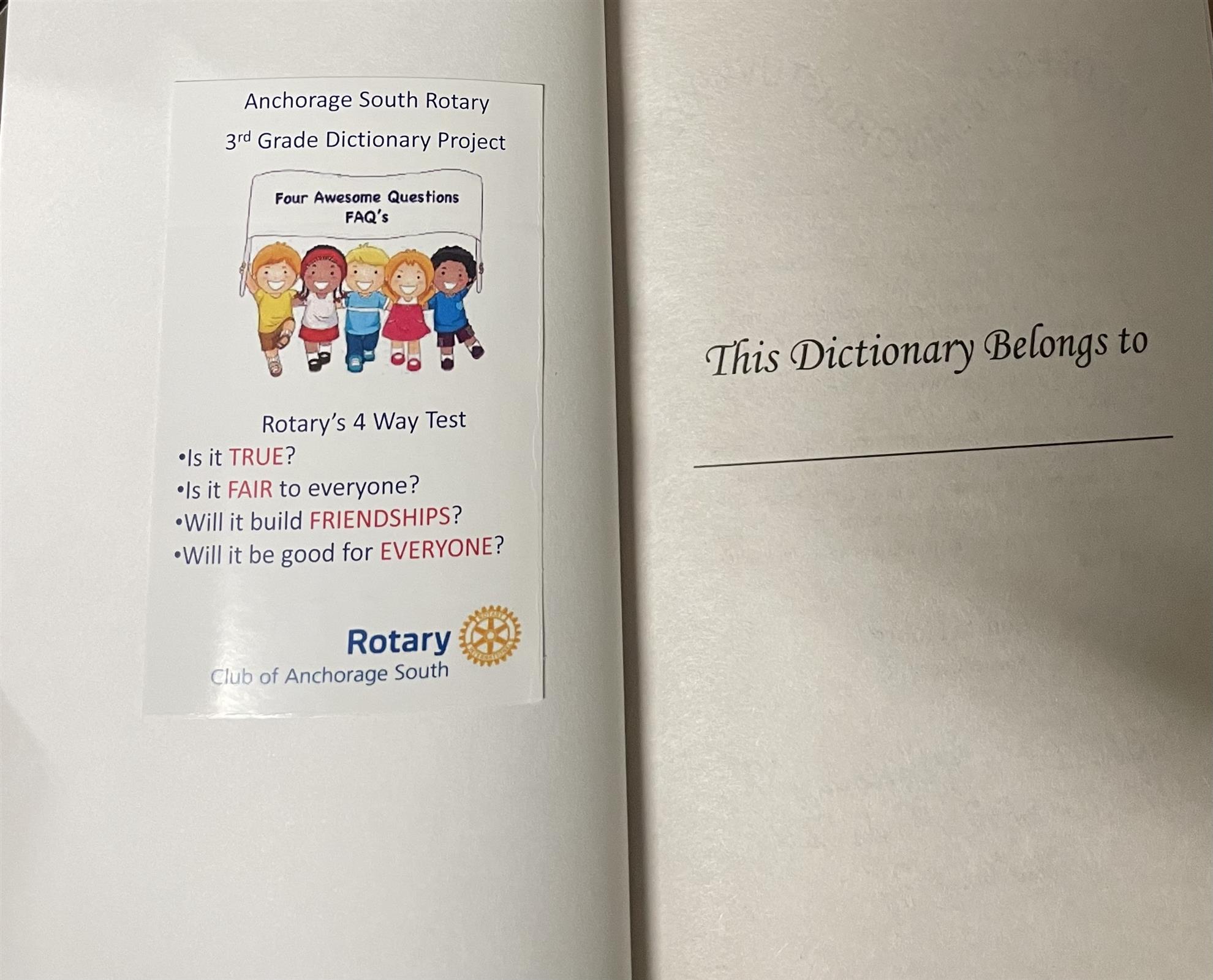 The Rotary 4 way test 