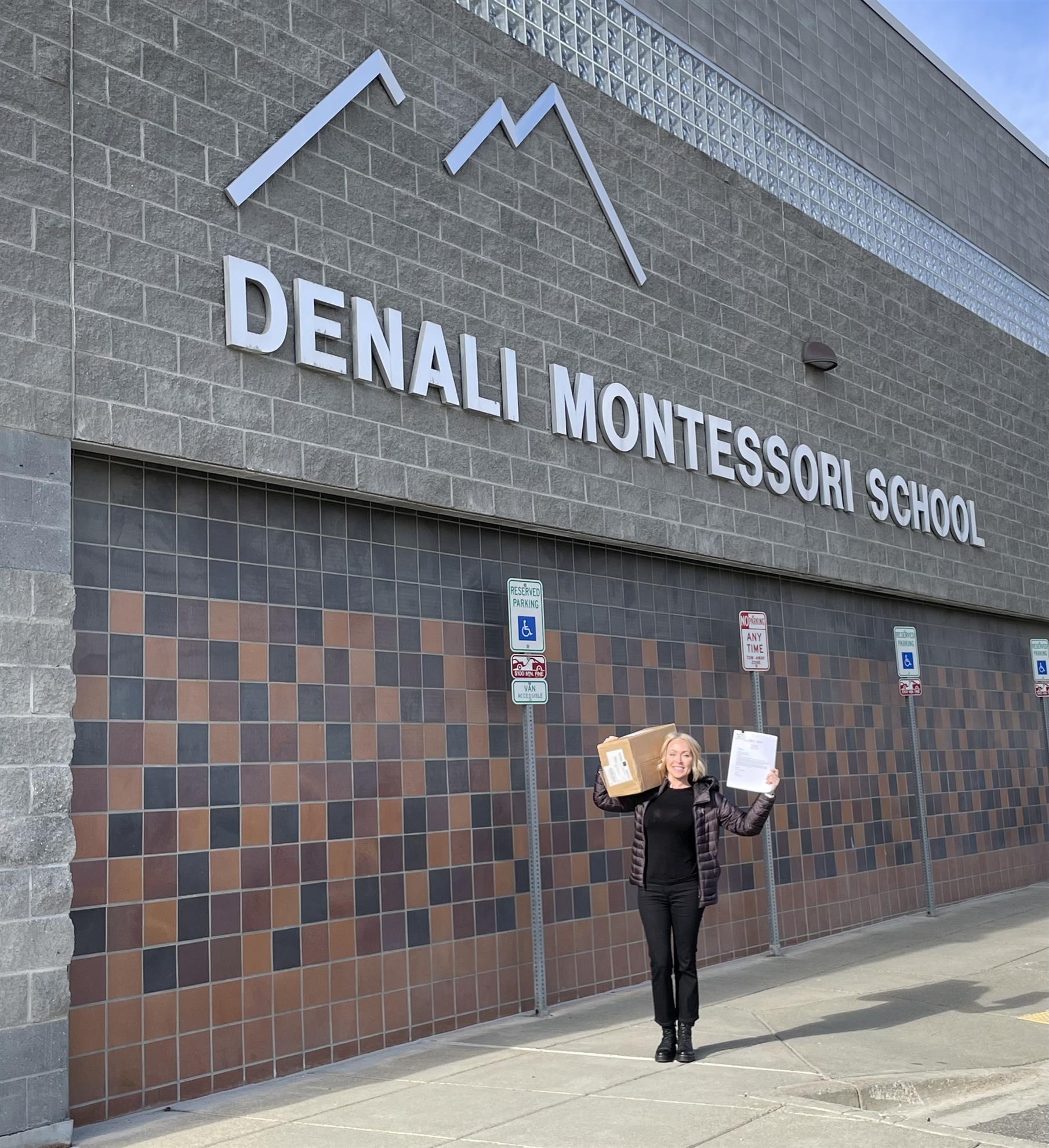 ASR's Cathleen Lewis at Denali Montessori 