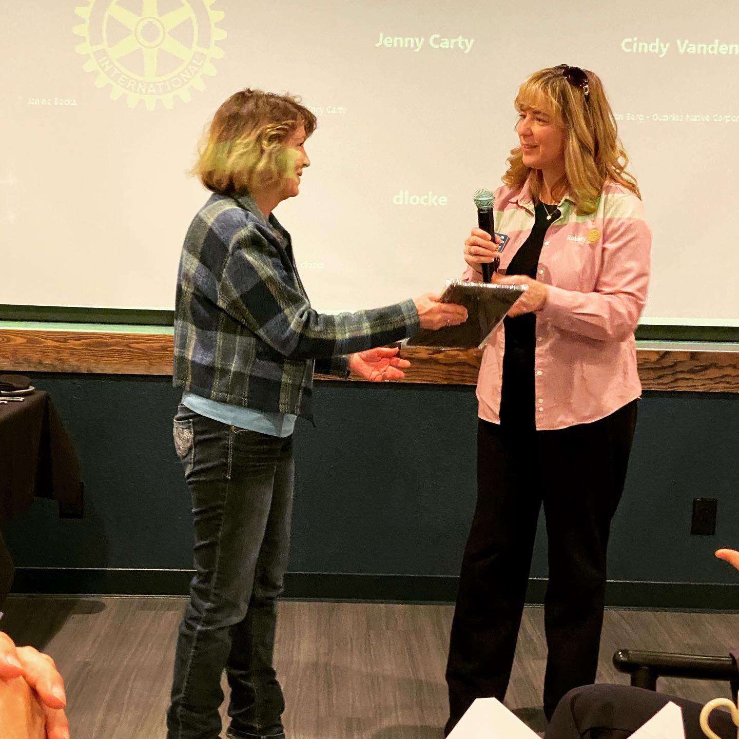 Amy Mackey-Hornak recognized as Asst. Governor for the District for Anchorage/Eagle River/Girdwood!