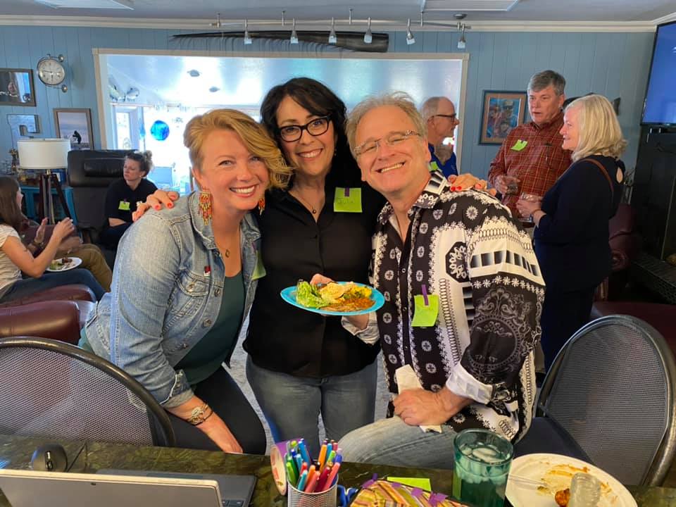 Jess, Julie & Doran happy to be at an in person event!