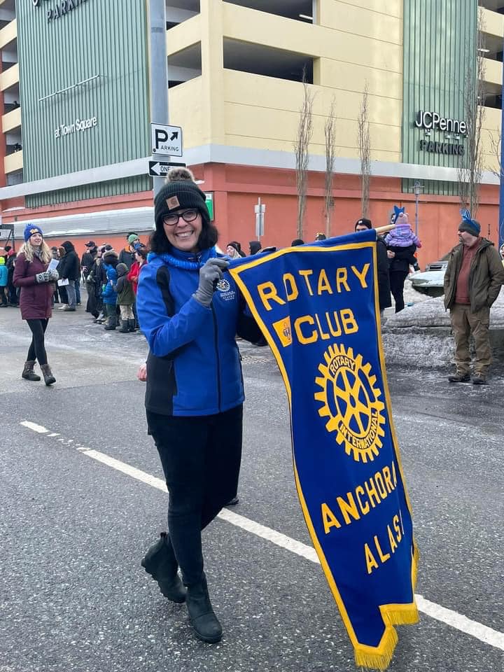 President Julie letting people know "We're the Fun club!"
