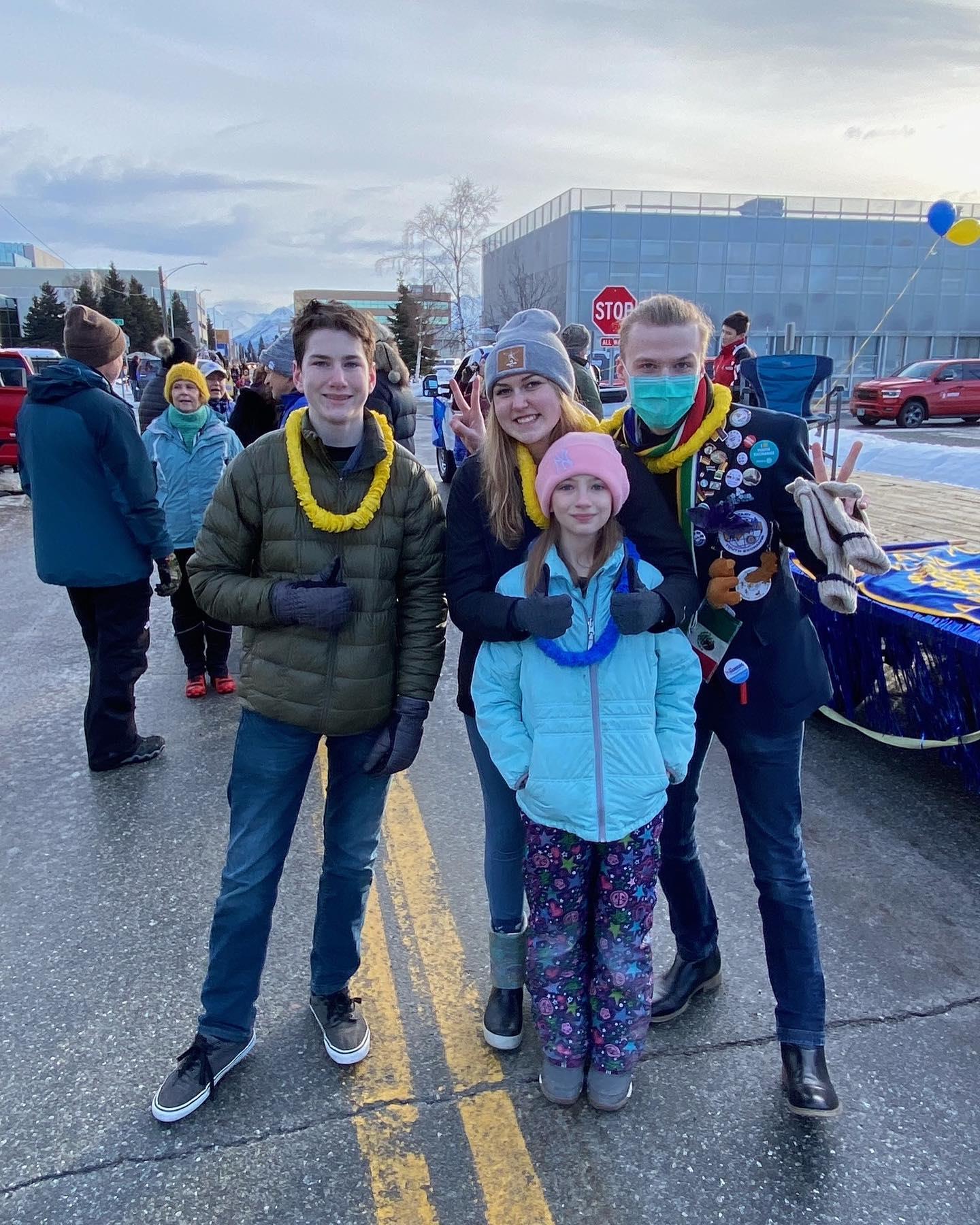 Future exchange student, MIranda, enjoying current & past outbound exchange students. 