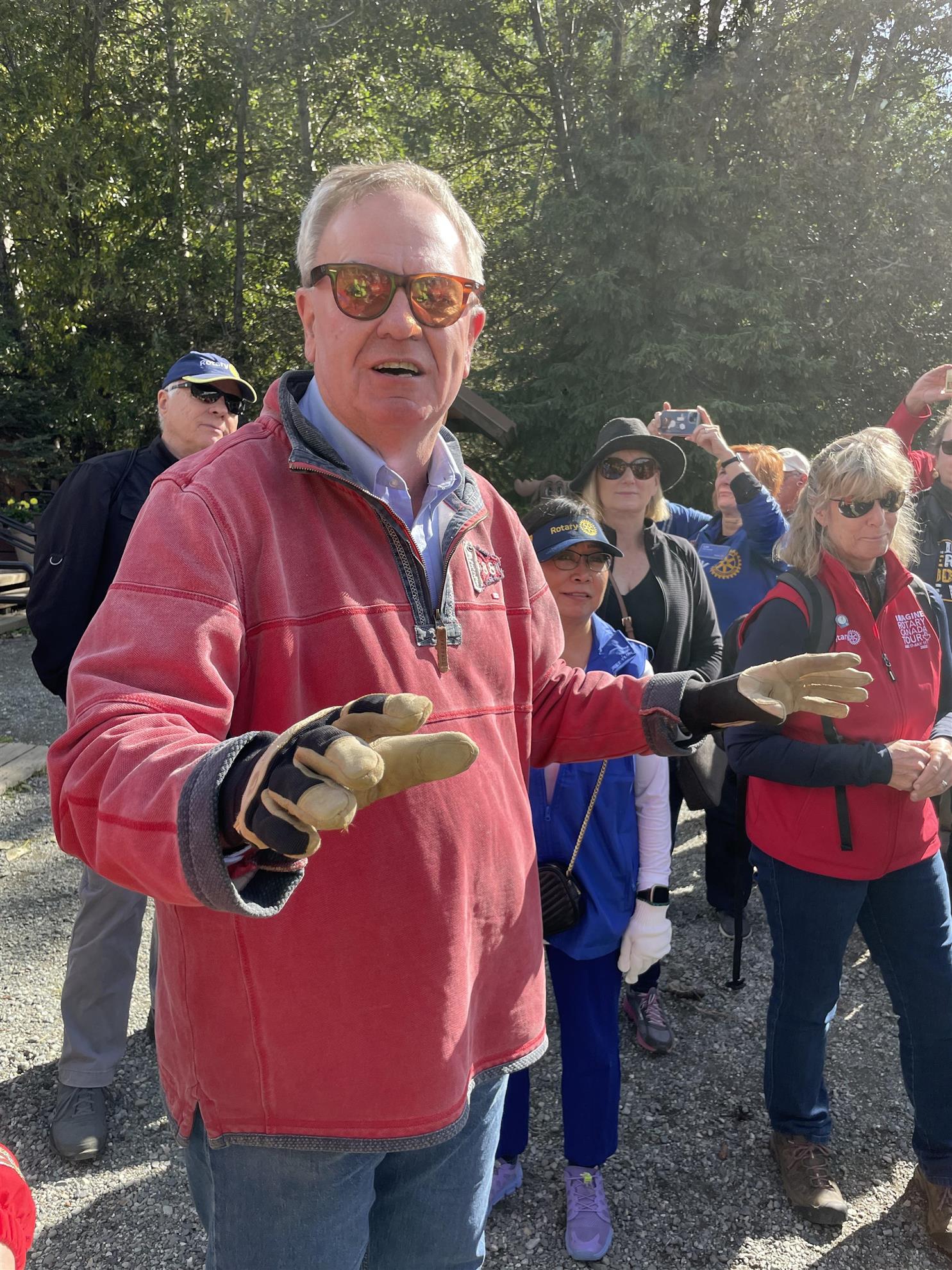 Eagle River Nature Center Pollinator Project | Rotarians volunteering as part of "Life on Land".