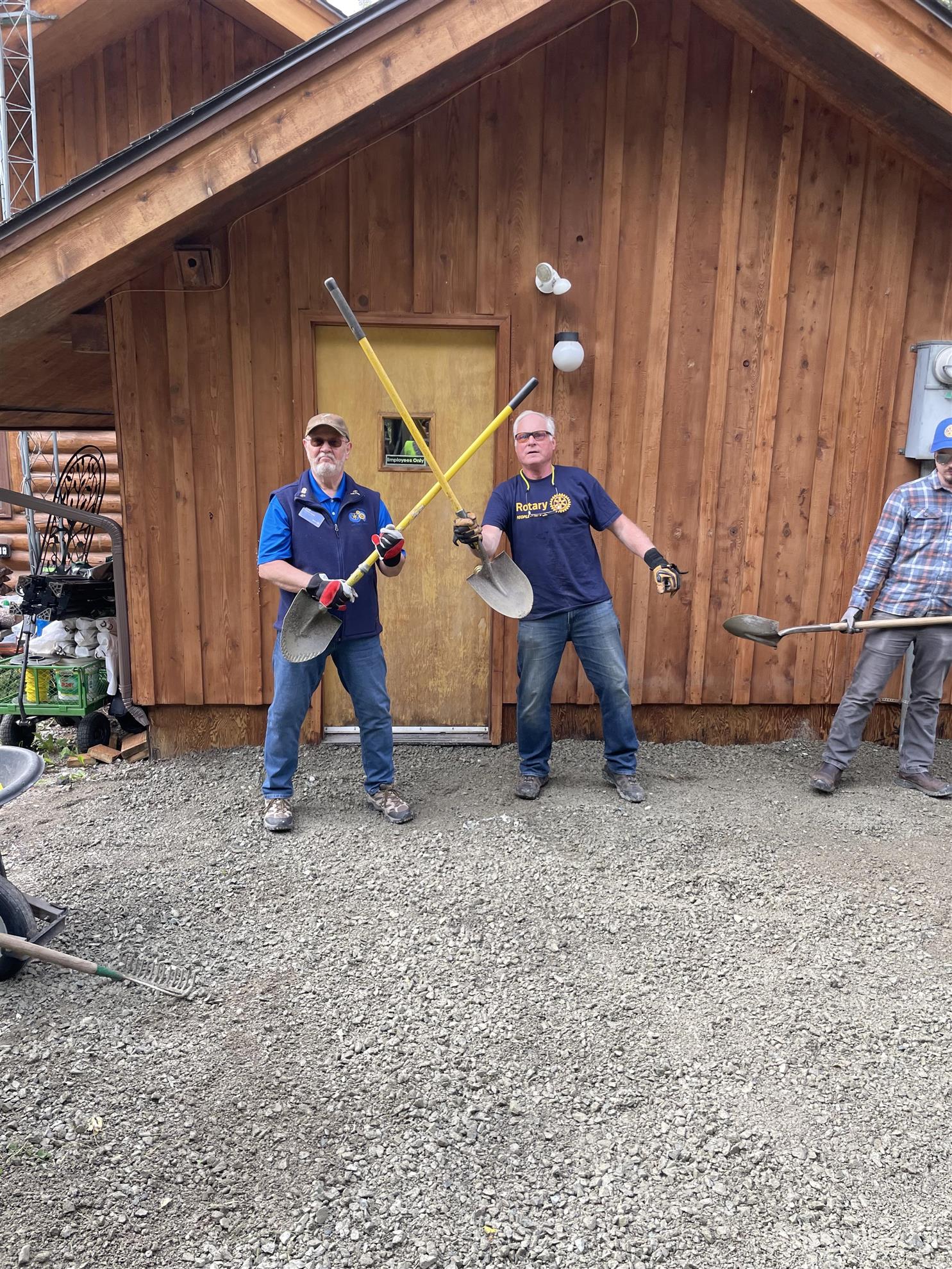Eagle River Nature Center Pollinator Project | Rotarians volunteering as part of "Life on Land".