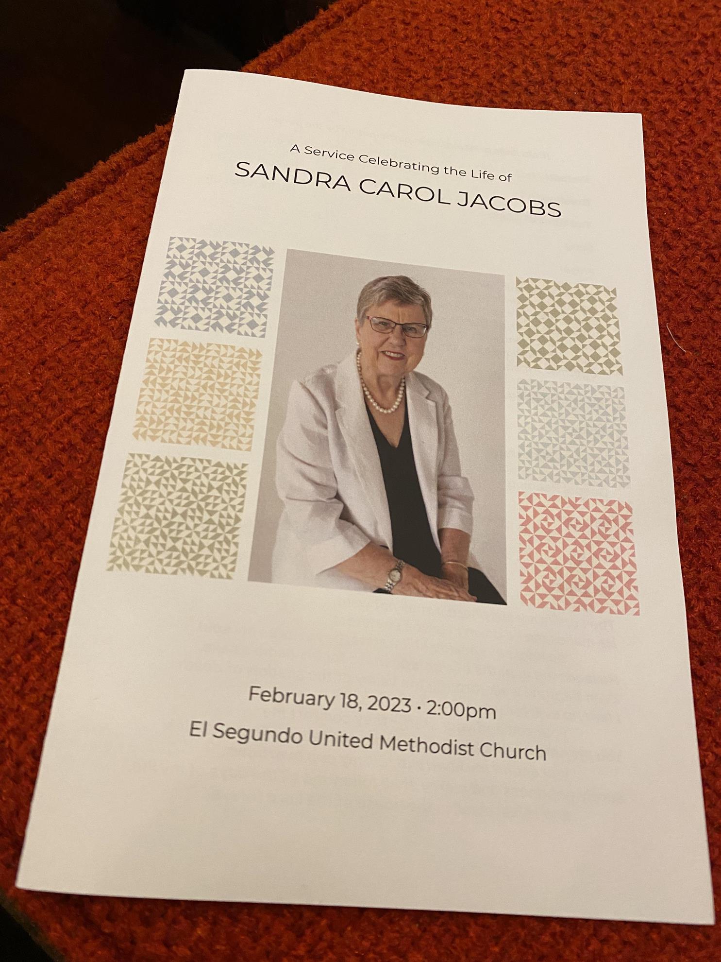 In Memory of Sandy Jacobs | Rotary Club of El Segundo