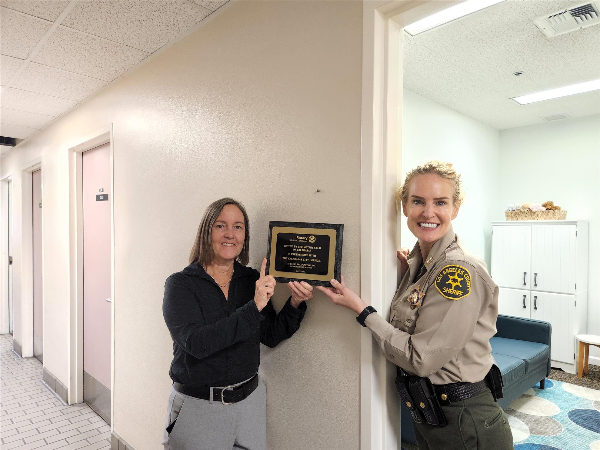 Lost Hills Sheriff Station Comfort Room | Rotary Club of Calabasas