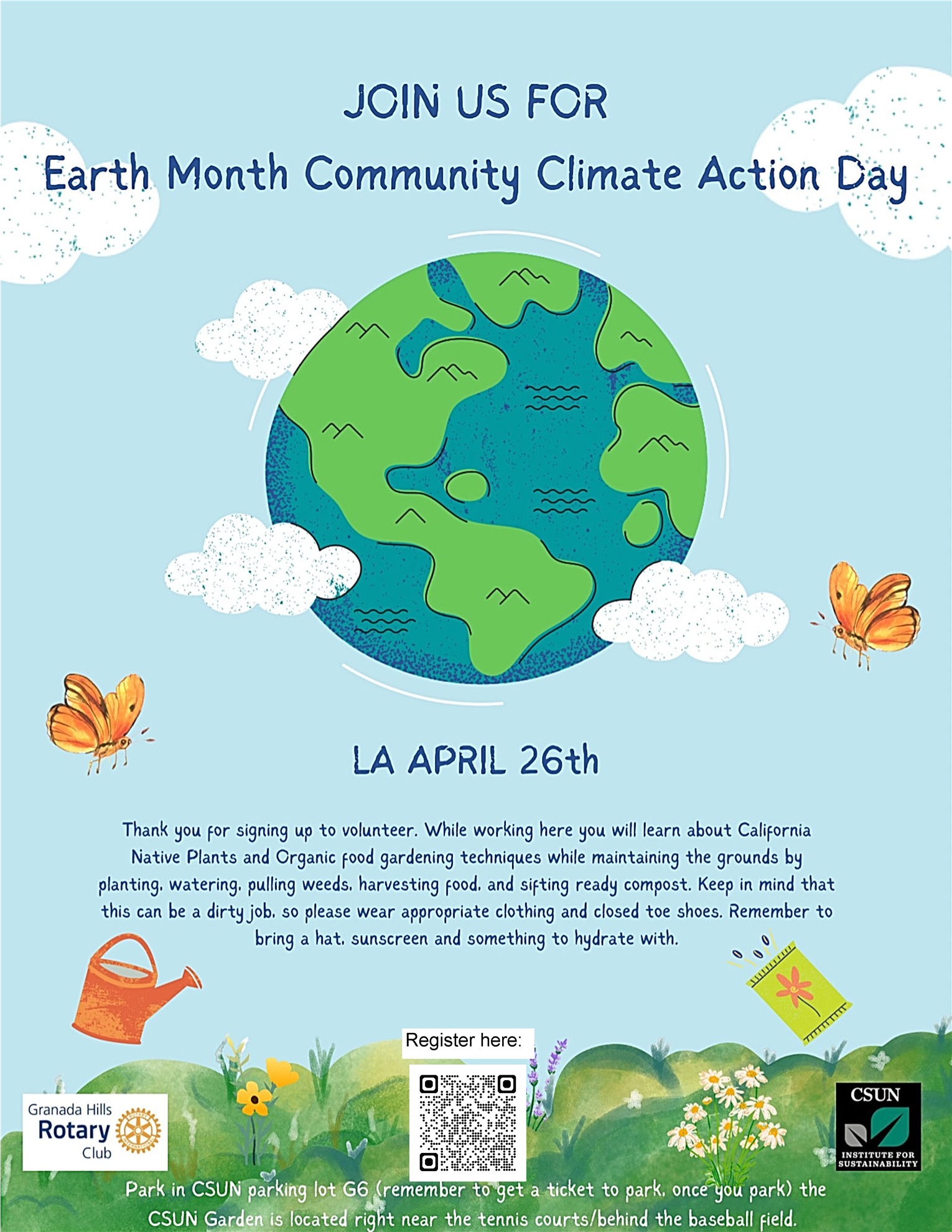 Rotary Day of Service - CSUN Garden Clean Up